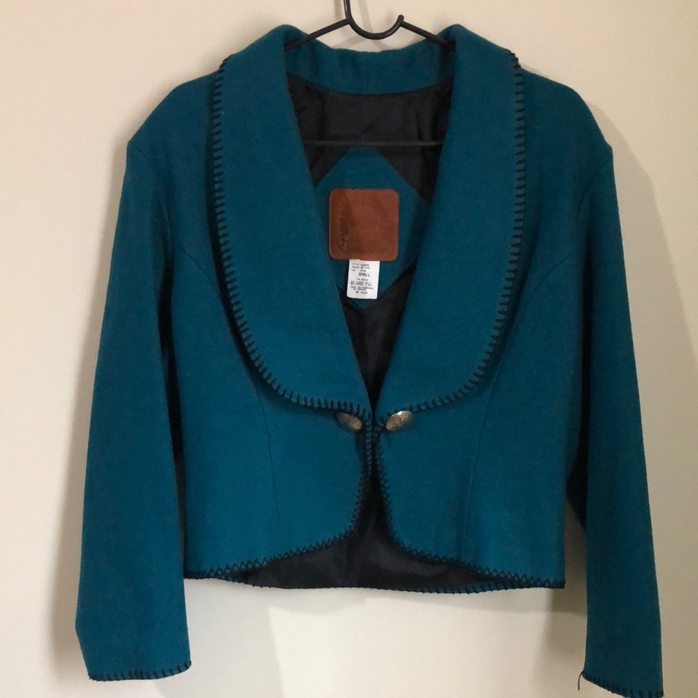 Vintage western wool jacket. Small/Med. Some wear see photos. Very neat